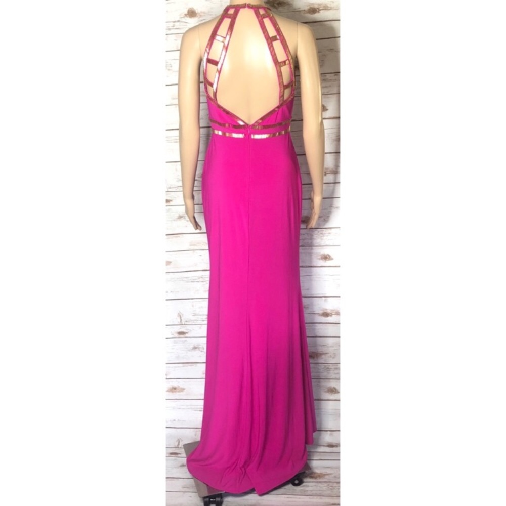Ignite Evenings New York Fuchsia Prom Dress - Picture 3 of 5